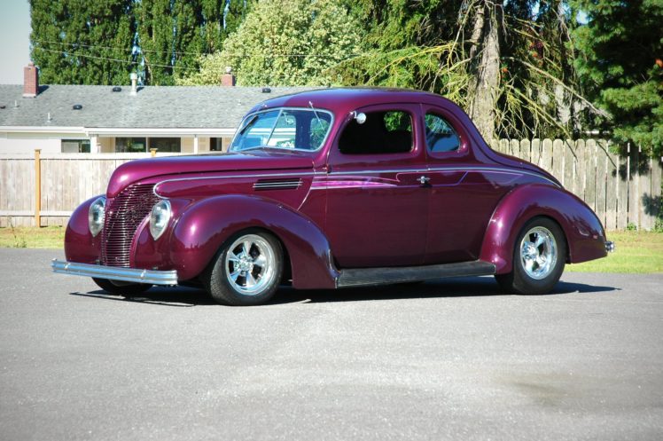 1938, Ford, Deluxe, Coupe, 5, Window, Hotrod, Streetrod, Hot, Rod, Street, Usa, 1500×1000 01 HD Wallpaper Desktop Background