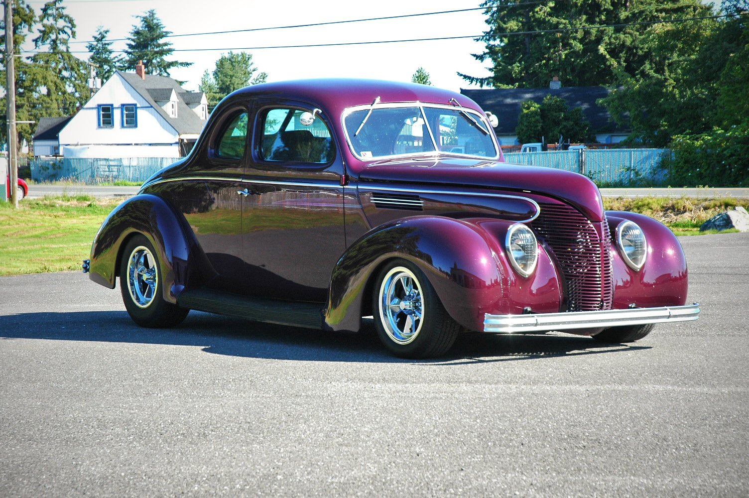1938, Ford, Deluxe, Coupe, 5, Window, Hotrod, Streetrod, Hot, Rod, Street, Usa, 1500x1000 06 Wallpaper