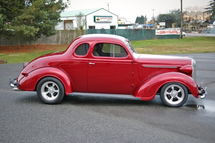 1938, Plymouth, Coupe, 2, Door, Hotrod, Streetrod, Hot, Rod, Street, Red, Usa, 1500×1000 04 HD Wallpaper Desktop Background