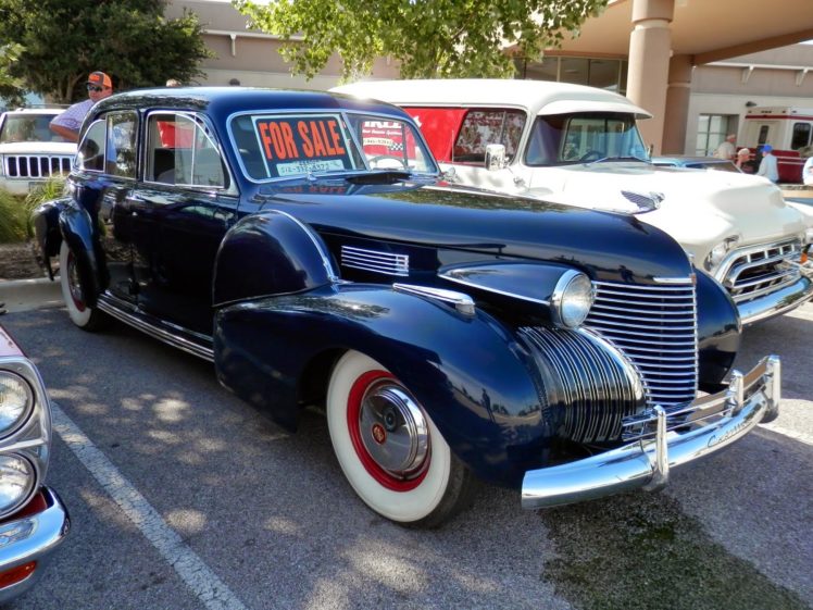 1940, Cadillac, Sixty, Special, Sedan, 4, Door, Blue, Classic, Old, Vintage, Usa, 1600×1200 01 HD Wallpaper Desktop Background