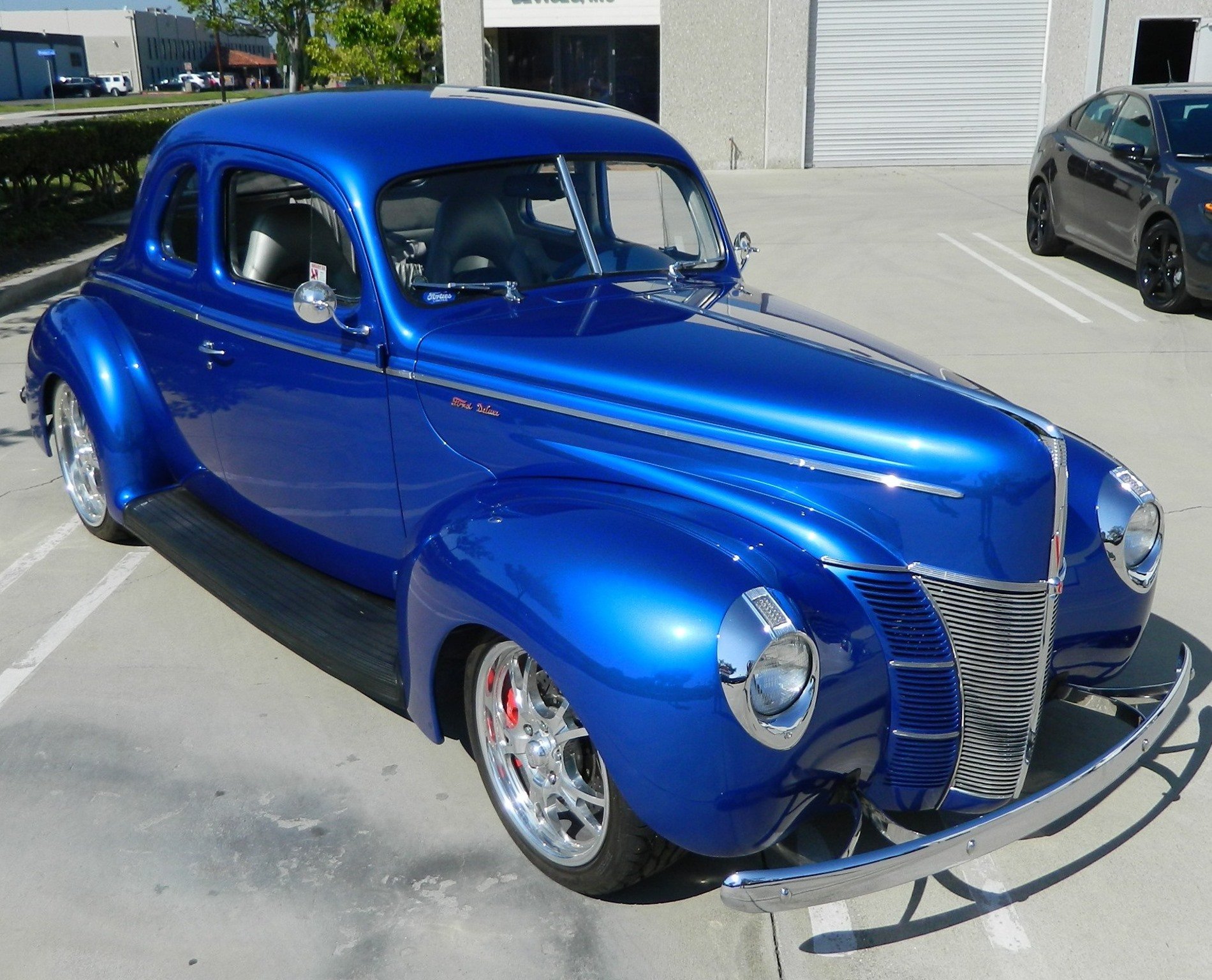 1940, Ford, Deluxe, Coupe, Street, Rod, Hotrod, Hot, Blue, Usa, 1900x1536 01 Wallpaper