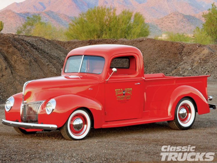 1940, Ford, Pickup, Hotrod, Hot, Rod, Old, School, Usa, 1600×1200 05a HD Wallpaper Desktop Background