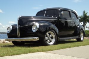 1940, Ford, Tudor, Deluxe, Sedan, Two, Door, Black, Hotrod, Streetrod, Hot, Rod, Street, Usa, 2592x1944 02