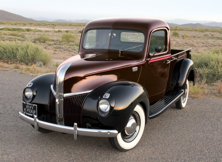 1941, Ford, Pickup, Classic, Old, Vintage, Black, Usa, 2000×1458 01 HD Wallpaper Desktop Background