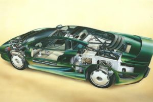 jaguar, Xj220, Technical, Cars