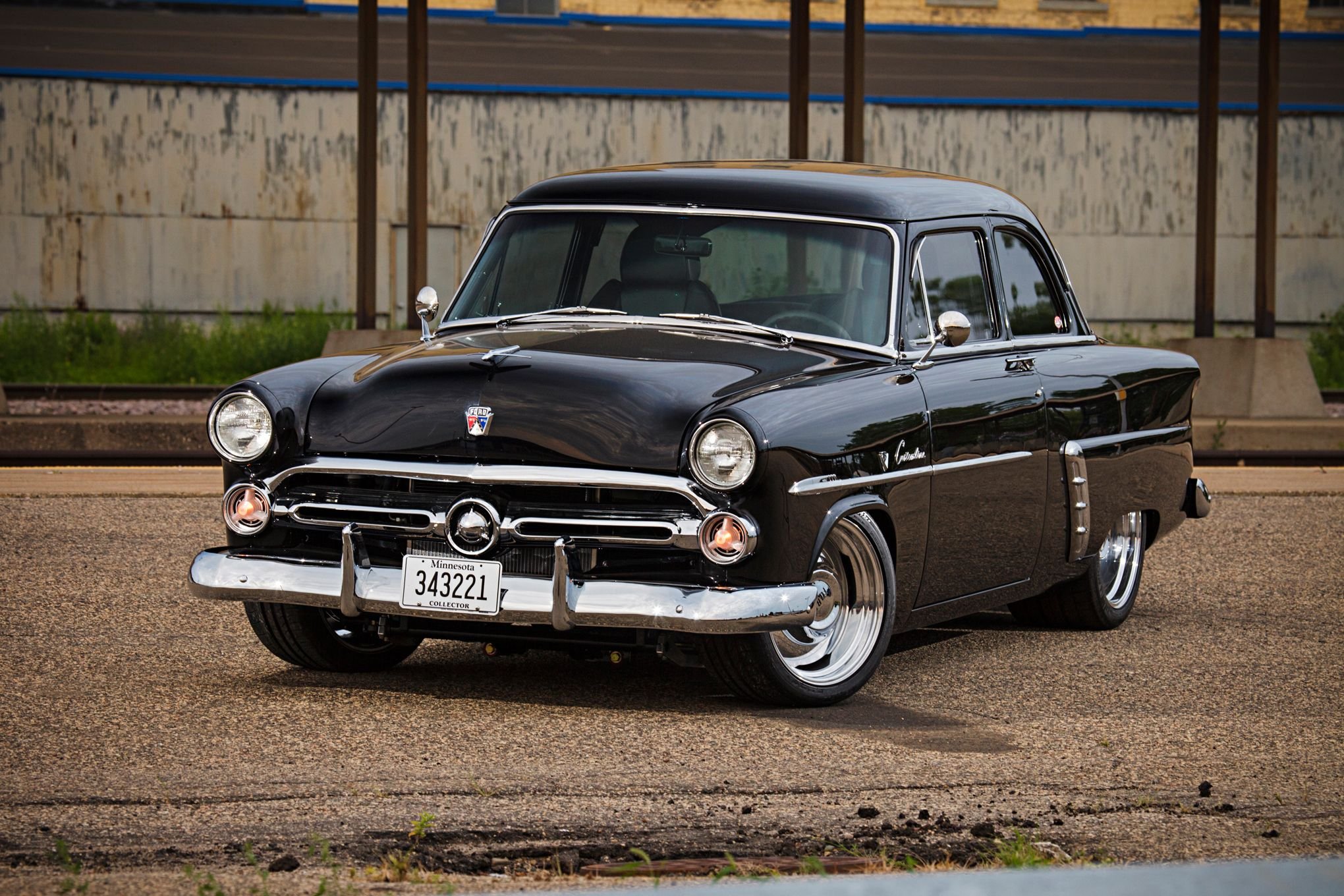 1952, Ford, Customline, Sedan, Two, Door, Streetrod, Street, Rod, Rodder, Black, Usa, 2040x1360 01 Wallpaper