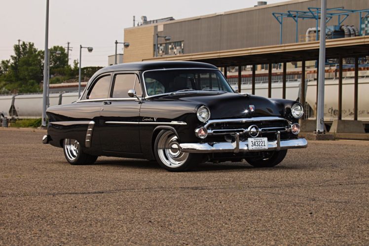 1952, Ford, Customline, Sedan, Two, Door, Streetrod, Street, Rod, Rodder, Black, Usa, 2040×1360 04 HD Wallpaper Desktop Background