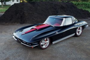 1963, Chevrolet, Chevy, Corvette, Stingray, Streetrod, Street, Rod, Rodder, Muscle, Low, Black, Usa 2048×1360 02
