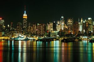 cityscapes, New, York, City, City, Skyline, New, Jersey, Reflections, Cities