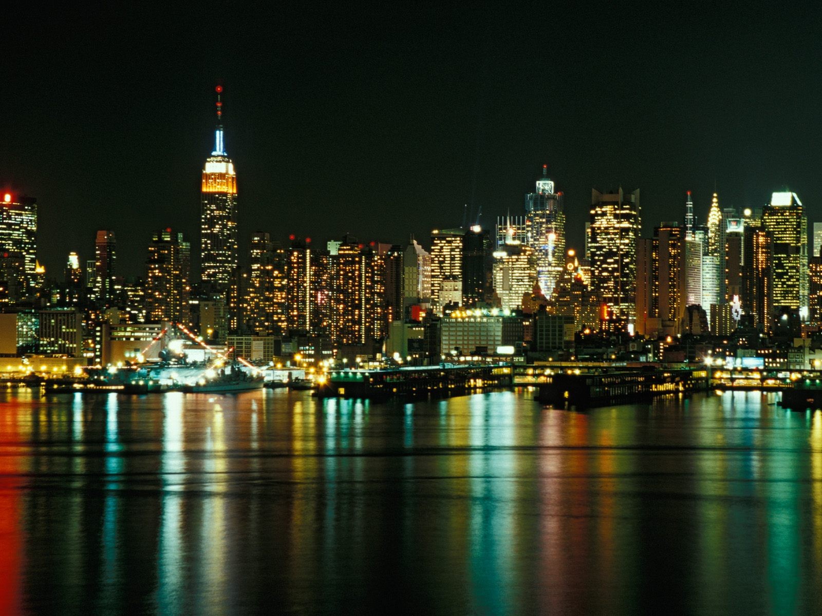 cityscapes, New, York, City, City, Skyline, New, Jersey, Reflections, Cities Wallpaper