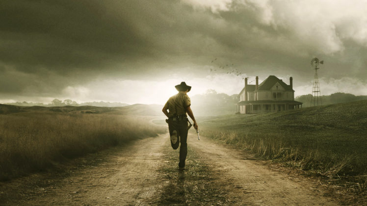 houses, Path, Cowboys, The, Walking, Dead, Running HD Wallpaper Desktop Background