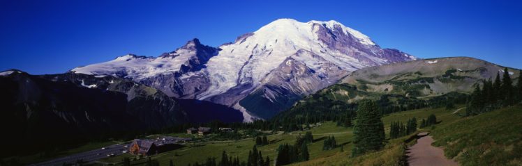 mountains, Landscapes, Multiscreen HD Wallpaper Desktop Background