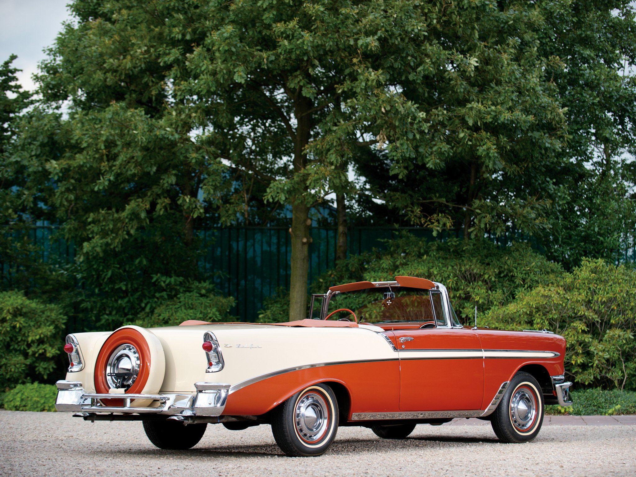 1956, Chevrolet, Bel, Air, Convertible, Cars, Classic Wallpaper