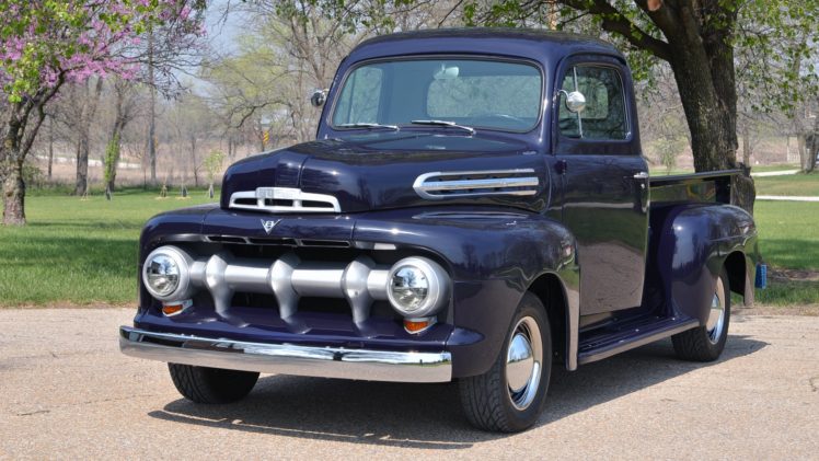 1951, Ford, F1, Pickup, Classic, Old, Vintage, Retro, Original, Usa, 2464×13861 HD Wallpaper Desktop Background