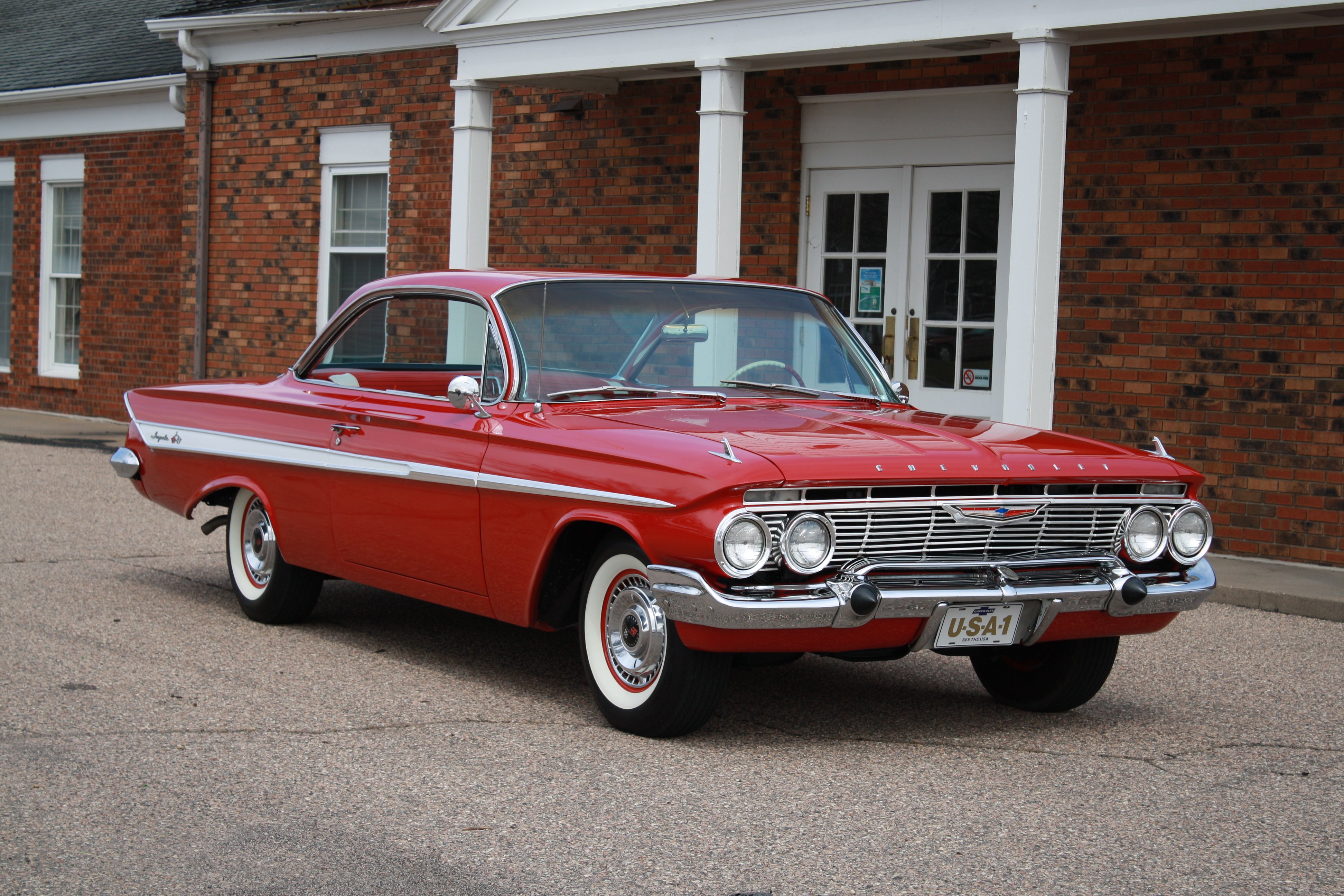 1961, Chevrolet, Impala, Coupe, Booble, Top, Classic, Old, Vintage ...