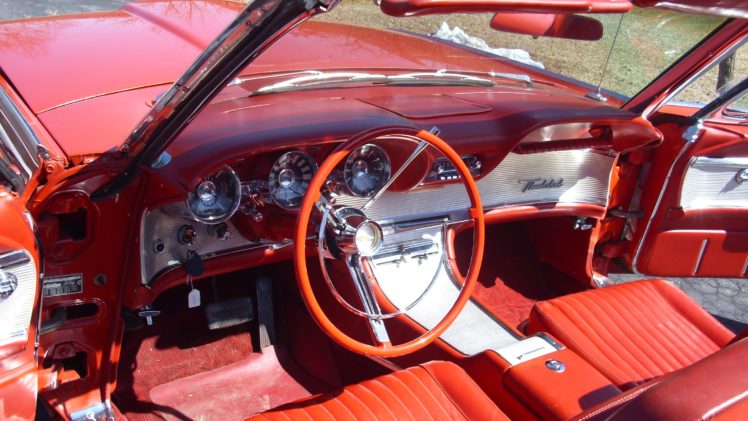1962, Ford, Thunderbird, Convertible, Classic, Old, Vintage, Original, Usa, 3072×1728 04 HD Wallpaper Desktop Background
