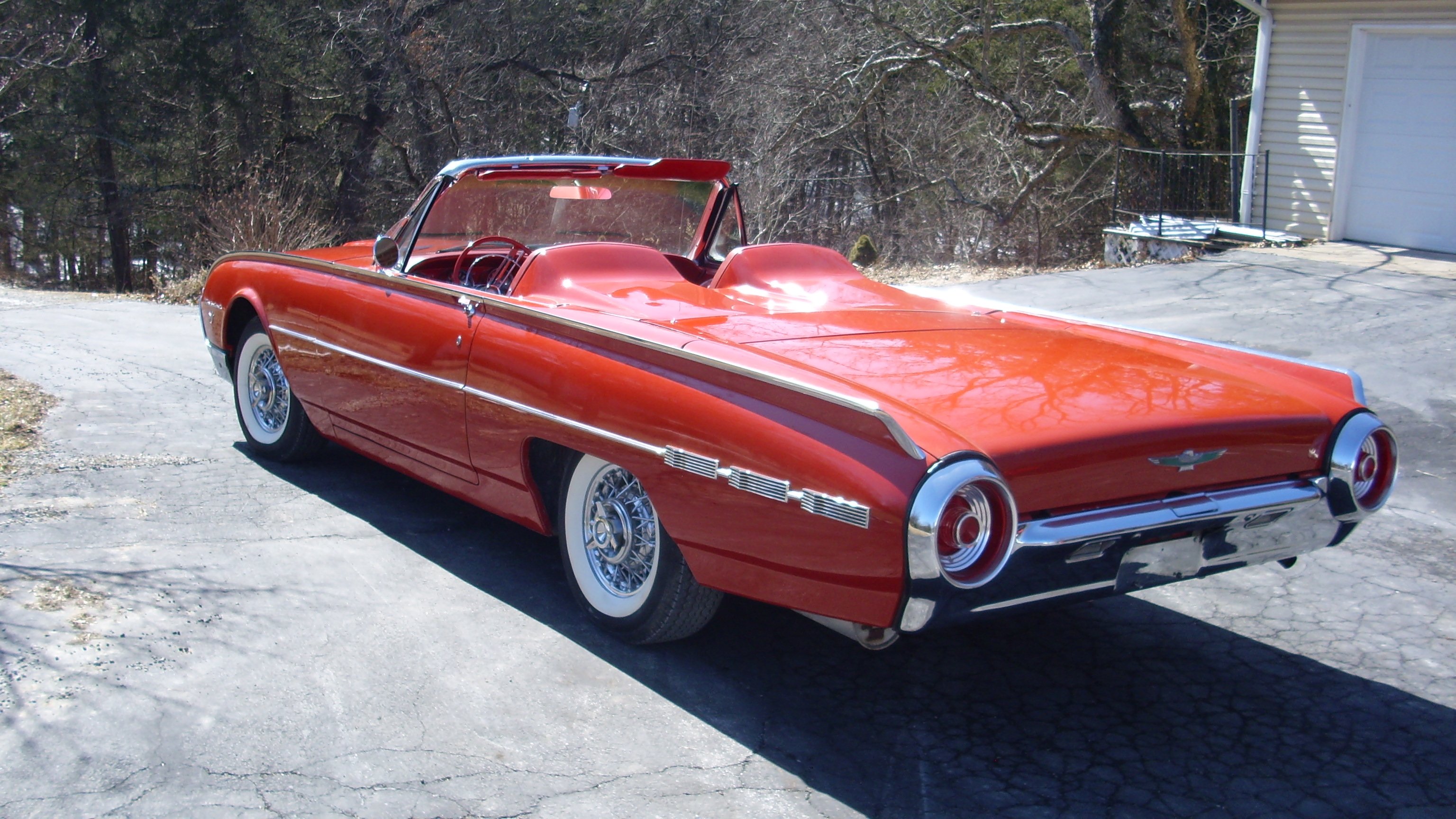 1962, Ford, Thunderbird, Convertible, Classic, Old, Vintage, Original, Usa, 3072x1728 05 Wallpaper