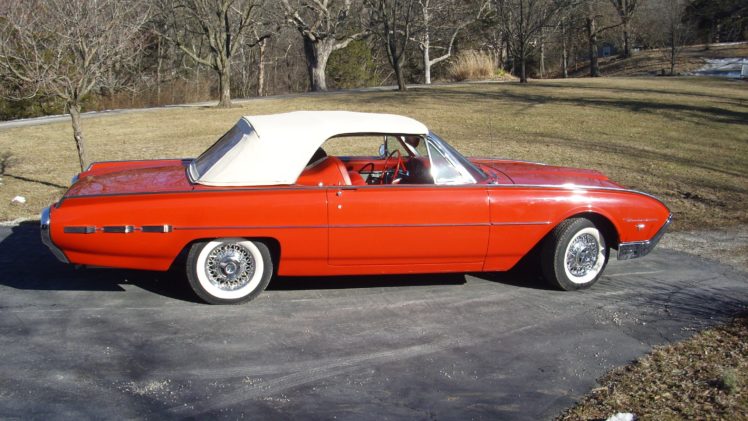 1962, Ford, Thunderbird, Convertible, Classic, Old, Vintage, Original, Usa, 3072×1728 08 HD Wallpaper Desktop Background