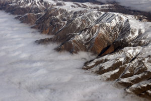 clouds, Aerial, Mountains