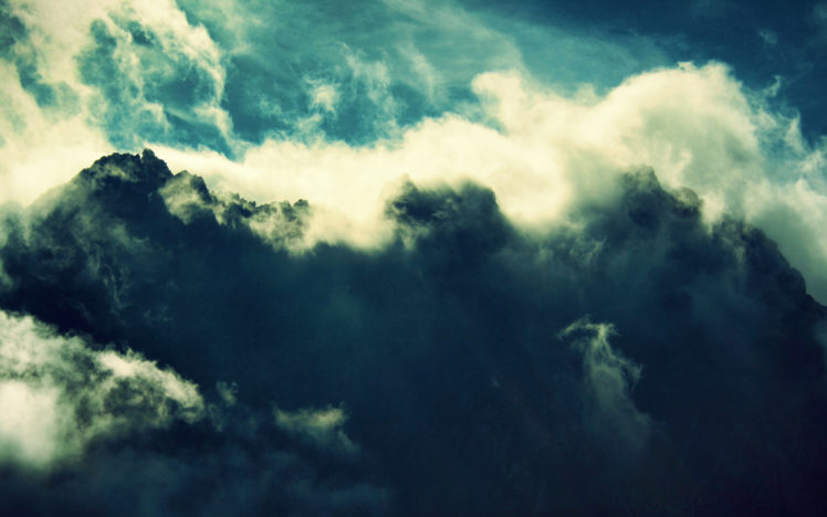 clouds, Mountains HD Wallpaper Desktop Background
