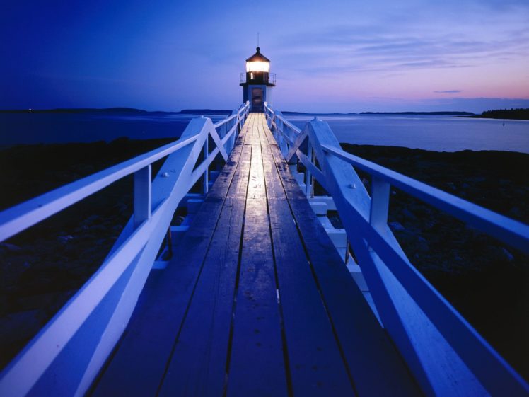 lighthouse, Path, Trail, Night HD Wallpaper Desktop Background
