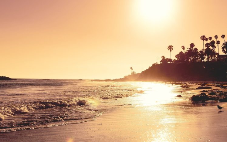 landscapes, Beach, Sun, Sea HD Wallpaper Desktop Background