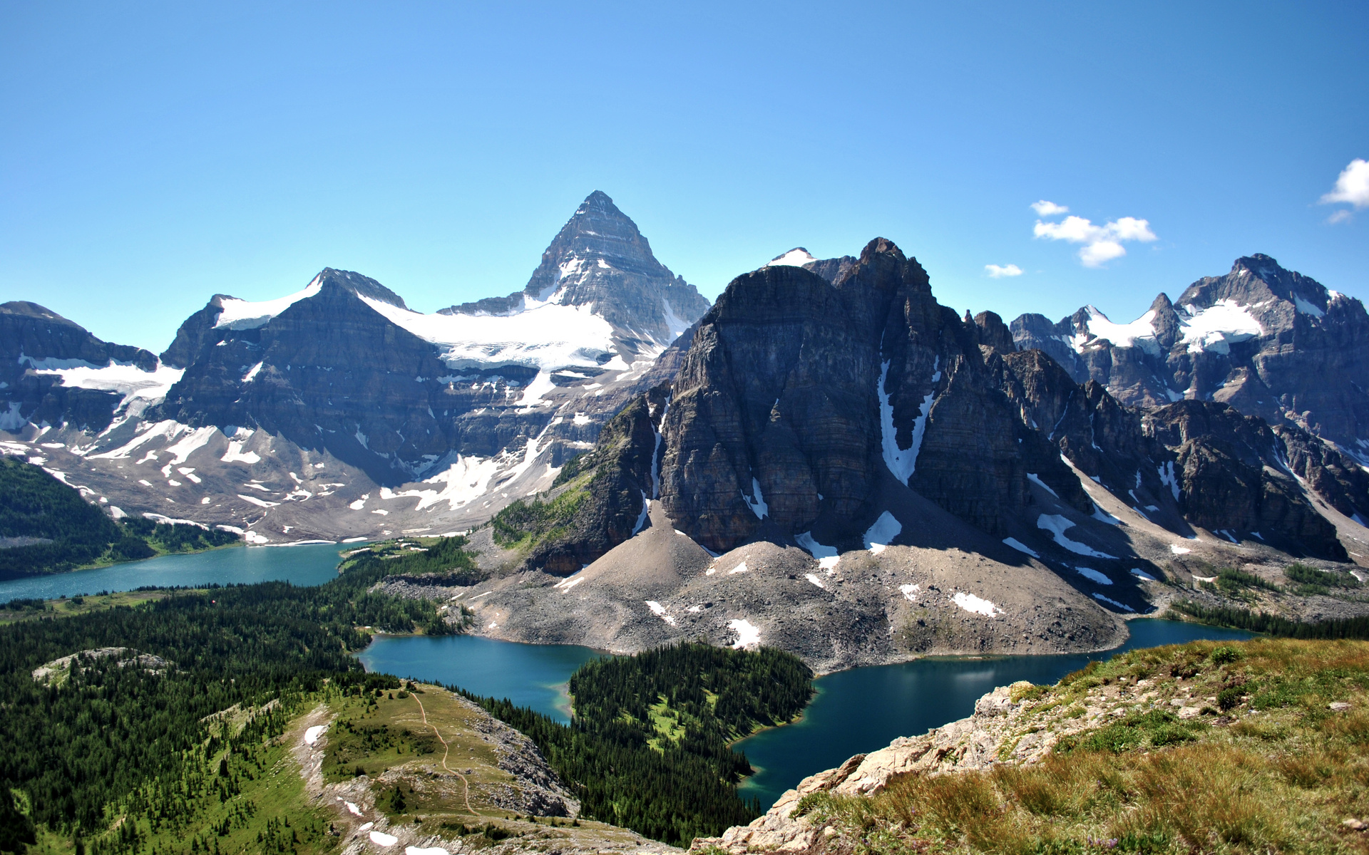 mountains, Orser, Lakes, Landscapes Wallpaper