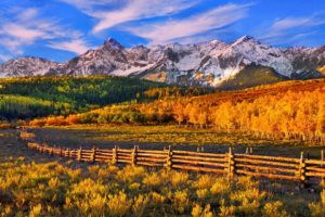 nature, Landscapes, Mountains, Fence, Autumn