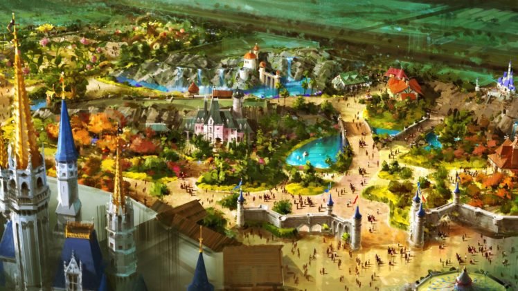 cartoons, Disney, Fantasyland HD Wallpaper Desktop Background