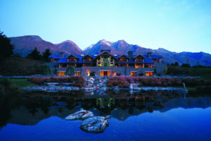 new, Zealand, Pond, Hotel, Reflection, Mountains, Lakes
