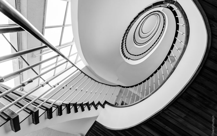 stairs, Staircase, Bw HD Wallpaper Desktop Background