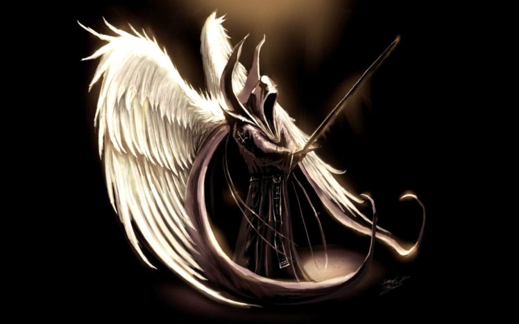 angel, Criatura, Espada, Muerte HD Wallpaper Desktop Background