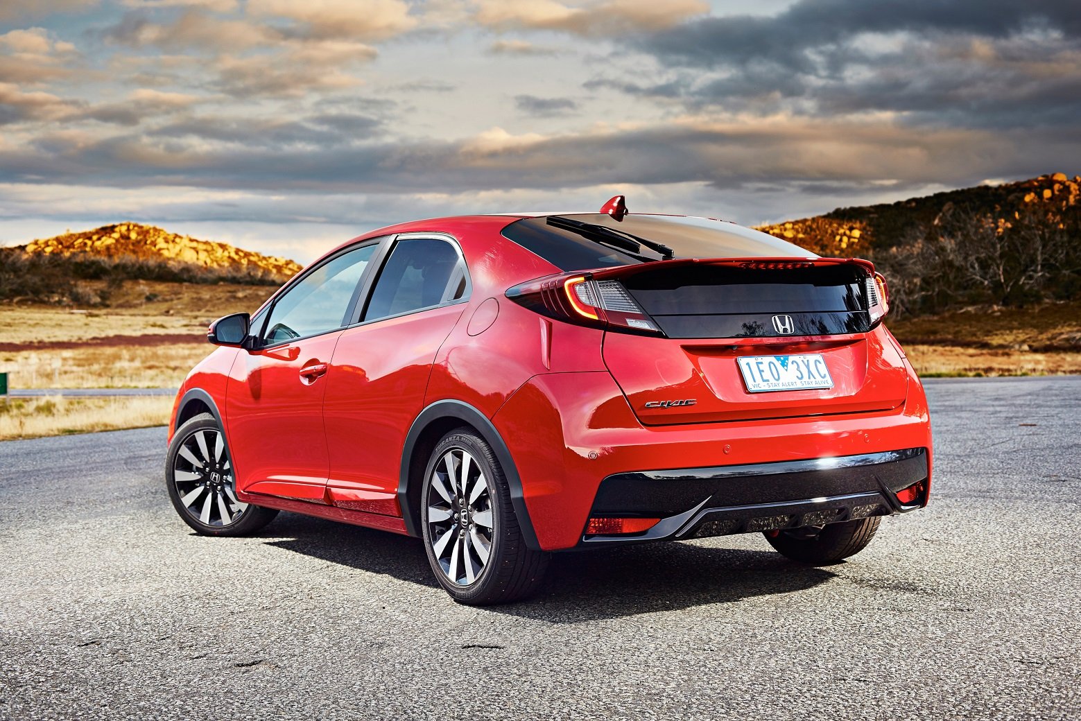 honda, Civic, Hatchback, Au spec, 2015, Cars, Red Wallpaper