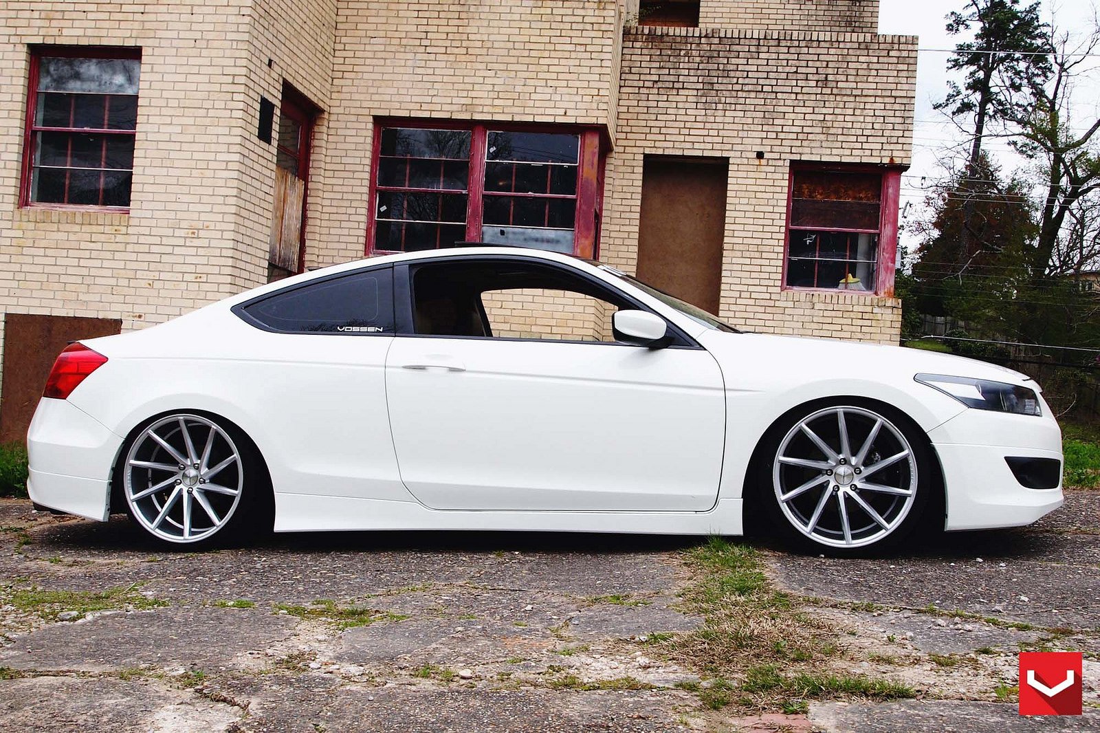 cars, Vossen, Tuning, Wheels, Honda, Accord, White Wallpaper
