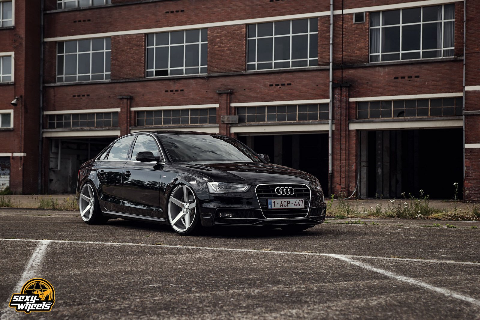 cars, Vossen, Tuning, Wheels, Audi a4, Sedan, Black Wallpaper