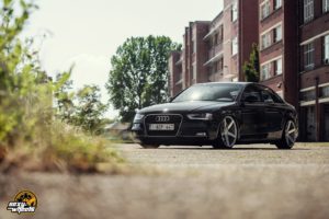 cars, Vossen, Tuning, Wheels, Audi a4, Sedan, Black