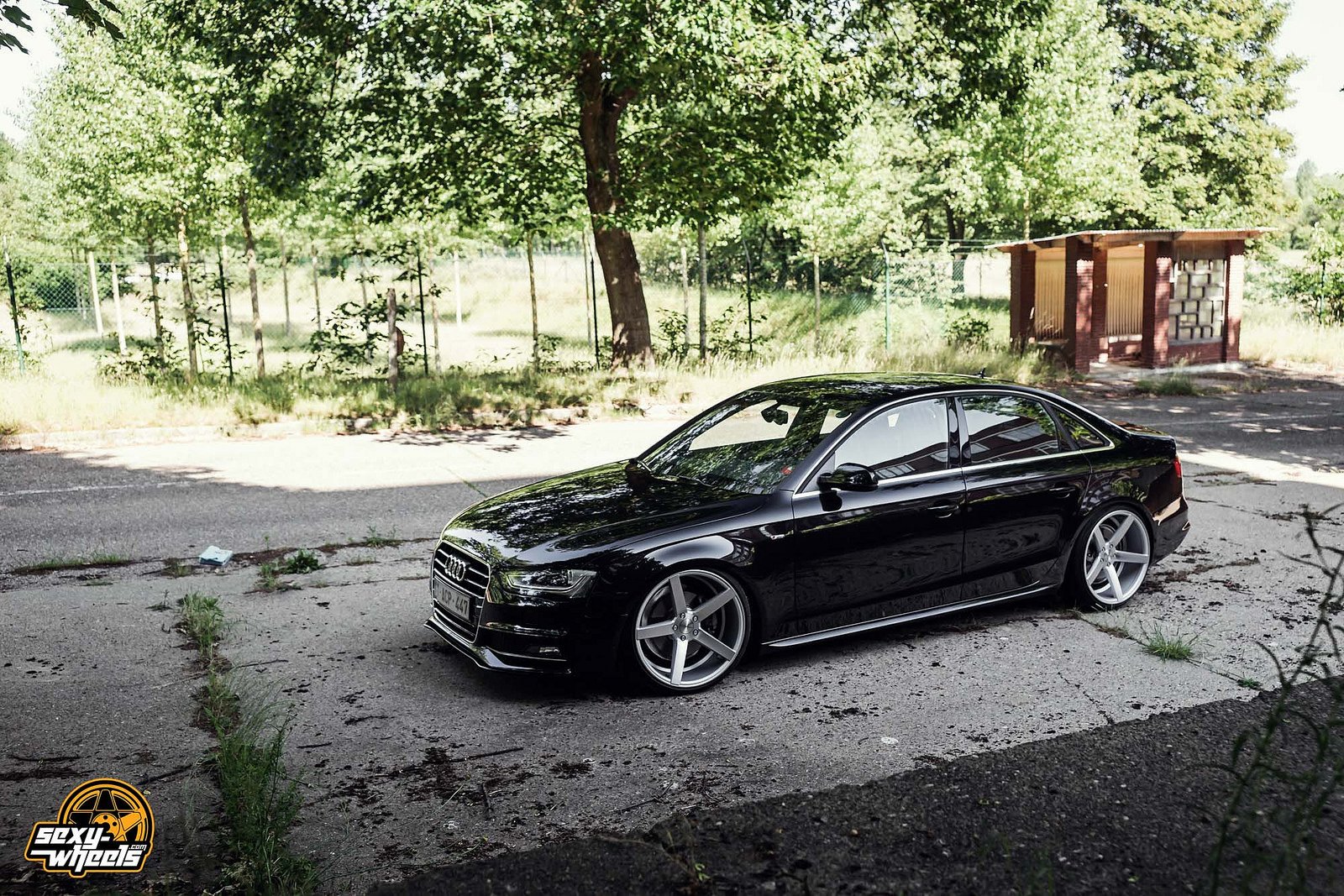 cars, Vossen, Tuning, Wheels, Audi a4, Sedan, Black Wallpaper
