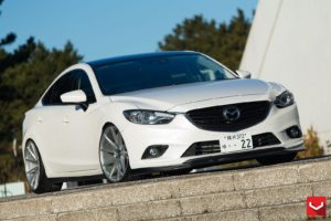 cars, Vossen, Tuning, Wheels, Mazda 6, White