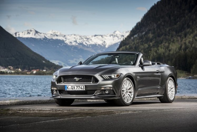 ford, Mustang gt, Eu spec, 2015, Convertible, Cars HD Wallpaper Desktop Background
