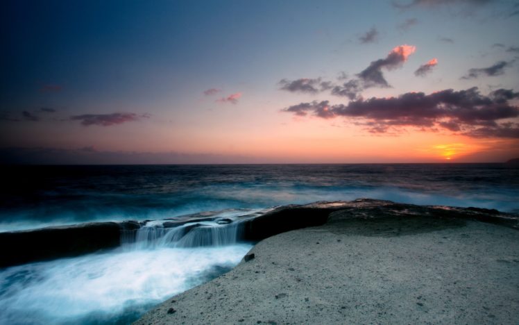 beautiful, Sunset, Sea, Scape HD Wallpaper Desktop Background