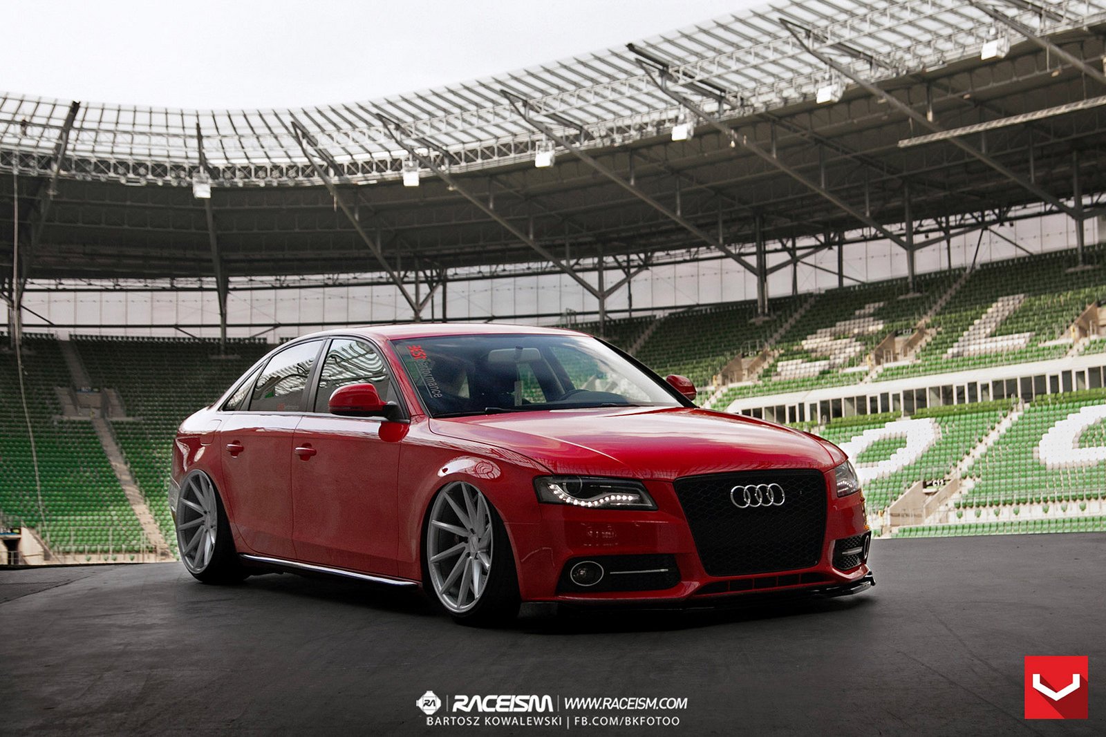 audi a4, Red, Vossen, Wheels, Tuning, Coupe, Cars Wallpaper