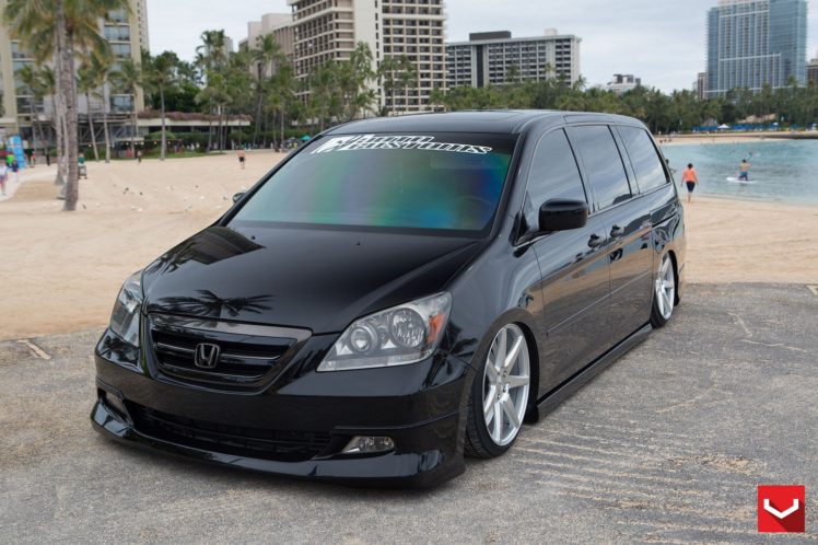 honda, Odyssey, Black, Vossen, Wheels, Tuning, Cars HD Wallpaper Desktop Background