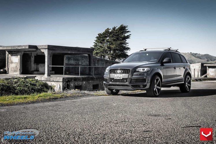 audi q7, Suv, Vossen, Wheels, Tuning, Cars HD Wallpaper Desktop Background