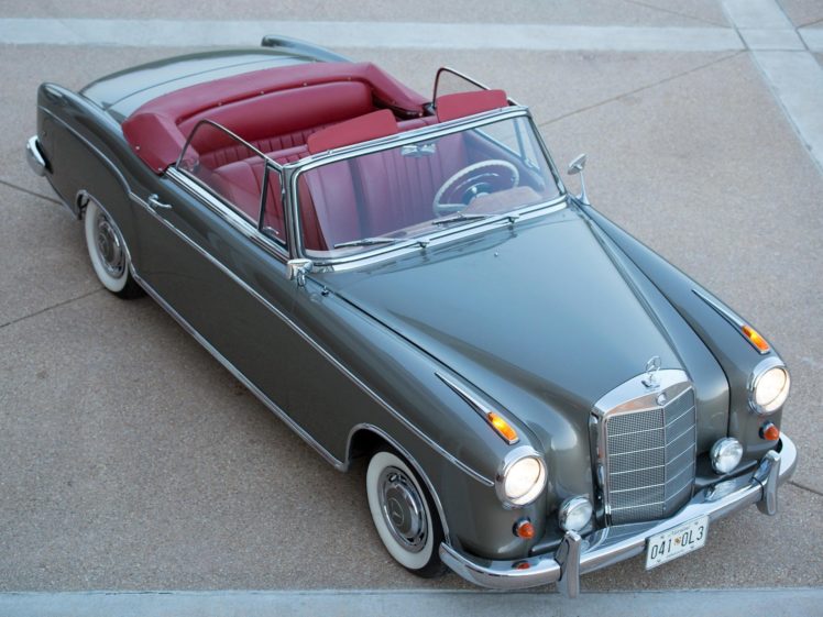 1958, Mercedes, 220 se, Cabriolet, Convertible, Classic, Cars HD Wallpaper Desktop Background