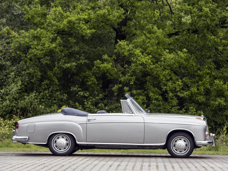 1958, Mercedes, 220 se, Cabriolet, Convertible, Classic, Cars HD Wallpaper Desktop Background