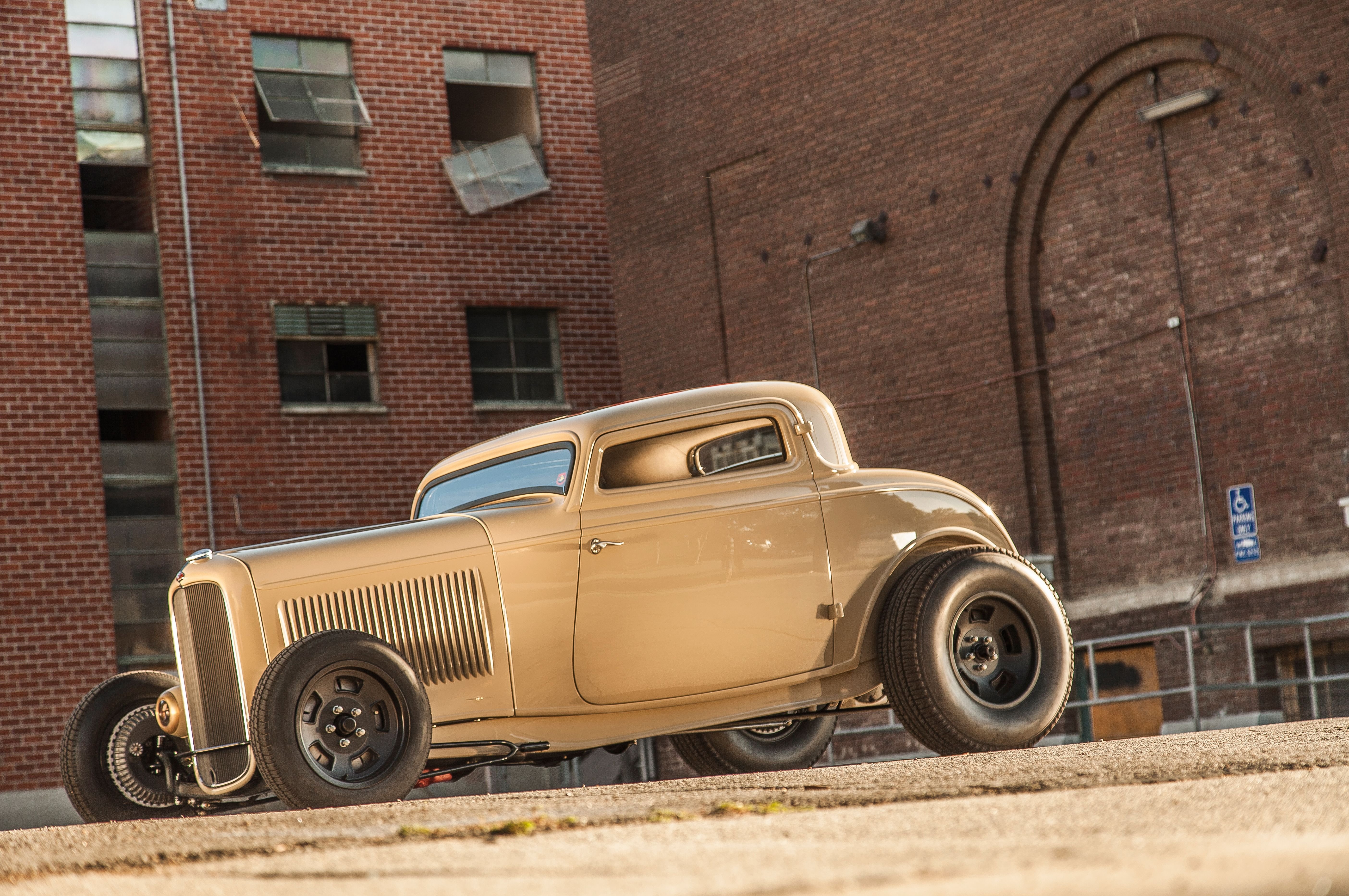 1932, Ford, Deuce, Coupe, Three, Window, Hot, Rod, Hotrod, Chopped, Top, Usa, 5616x3730 02 Wallpaper