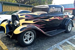 1932, Ford, Duece, Coupe, Three, Window, Hot, Rod, Street, Rodder, Black, Flamed, Usa, 3172x2042 01