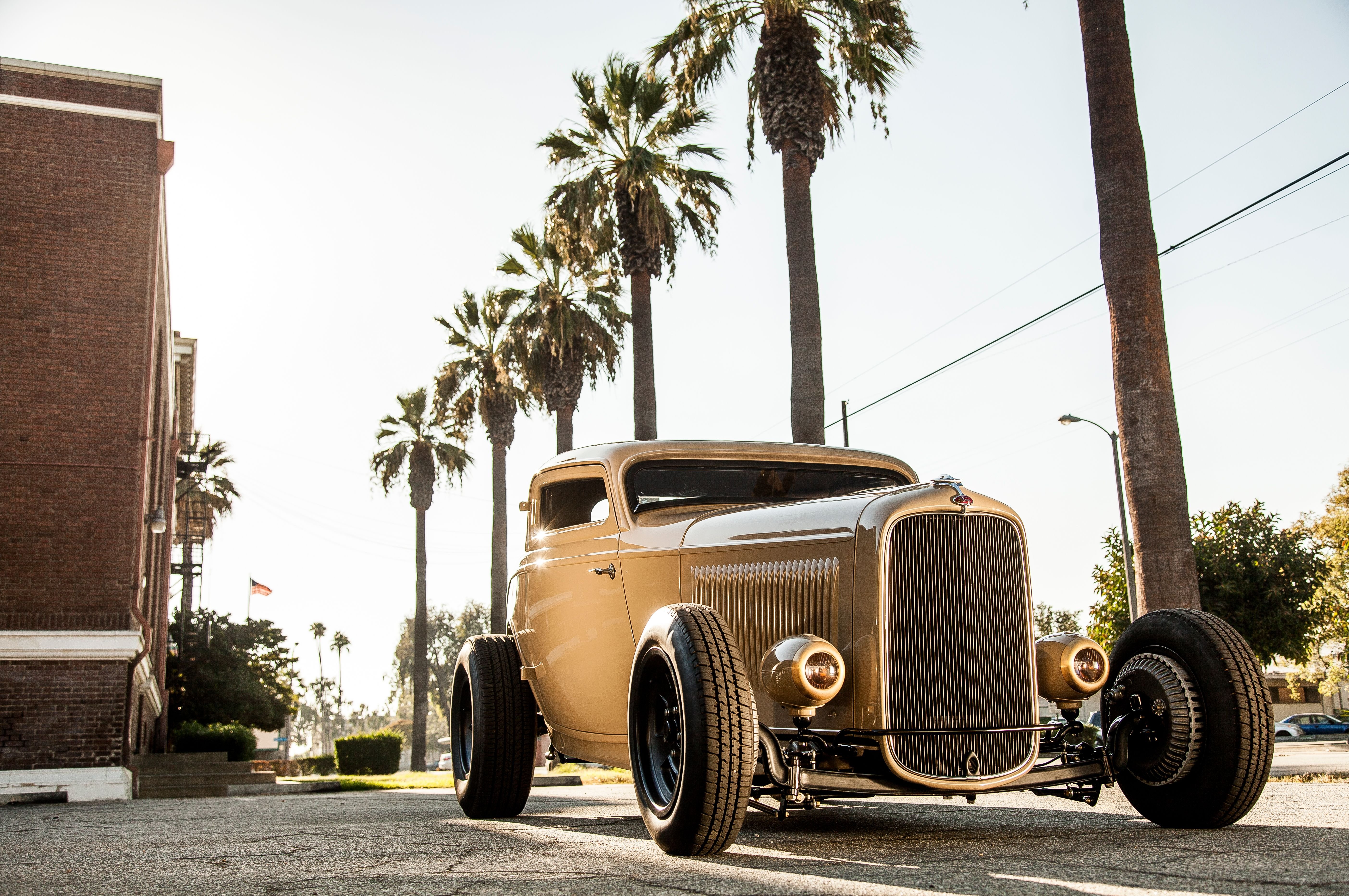 1932, Ford, Deuce, Coupe, Three, Window, Hot, Rod, Hotrod, Chopped, Top, Usa, 5616x3730 05 Wallpaper