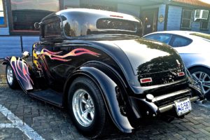 1932, Ford, Duece, Coupe, Three, Window, Hot, Rod, Street, Rodder, Black, Flamed, Usa, 3172×2042 02
