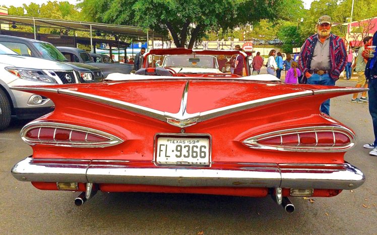 1959, Chevrolet, Impala, Convertible, Custom, Hot, Rod, Low, Kustom, Old, School, Red, Usa, 2048×1397 02 HD Wallpaper Desktop Background